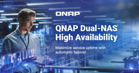QNAP 正式推出 NAS 雙機架構的高可用性解決方案，打造不中斷的儲存環境